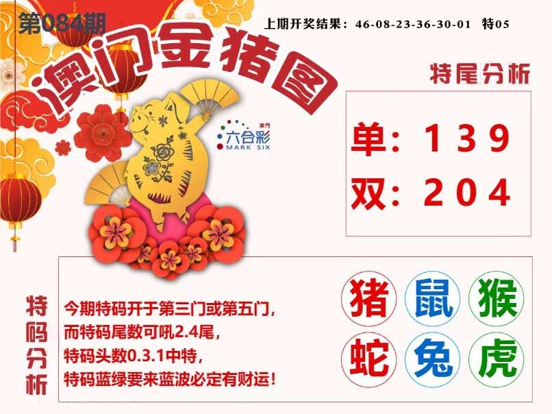 084期澳门金猪图[图]